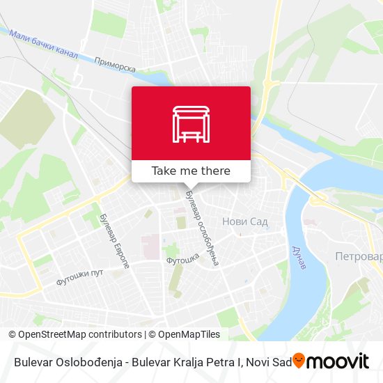 Bulevar Oslobođenja - Bulevar Kralja Petra I map