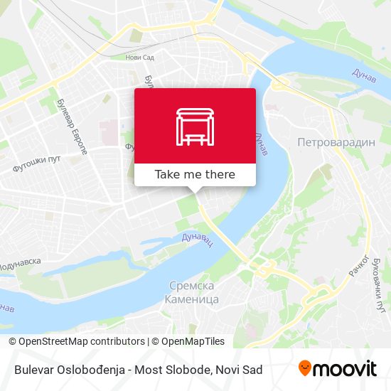 Bulevar Oslobođenja - Most Slobode map