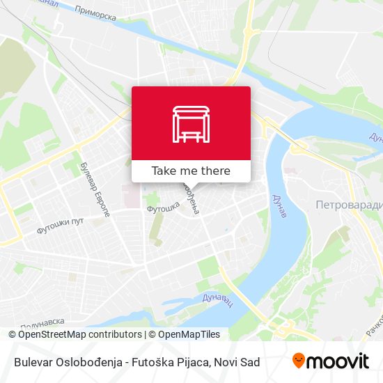 Bulevar Oslobođenja - Futoška Pijaca map