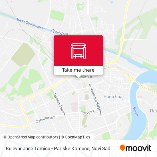 Bulevar Jaše Tomića - Pariske Komune map