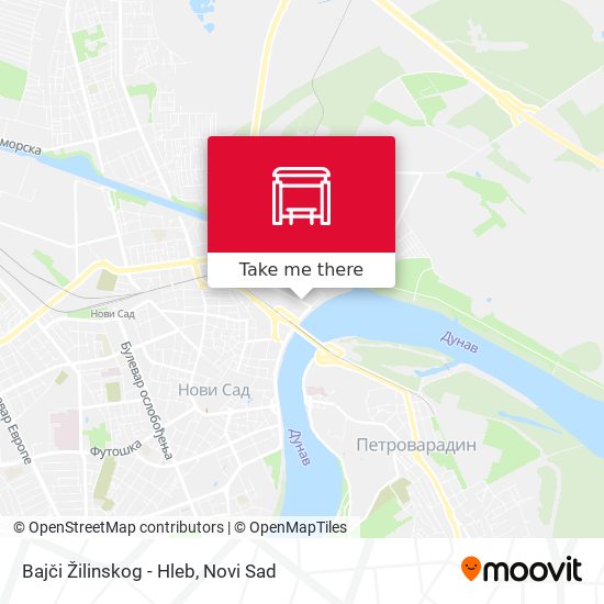 Bajči Žilinskog - Hleb map