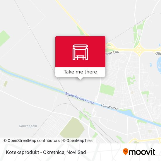 Koteksprodukt - Okretnica map