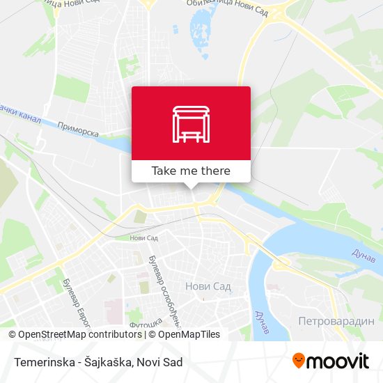 Temerinska - Šajkaška map