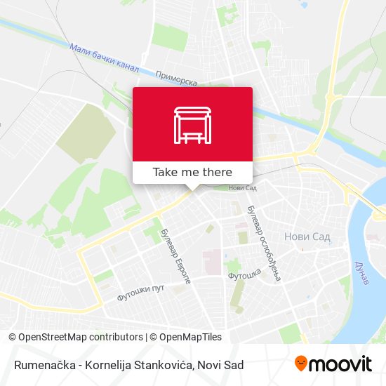 Rumenačka - Kornelija Stankovića map