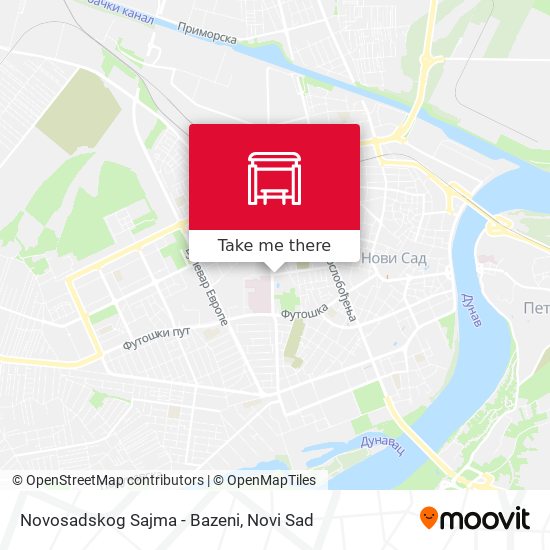 Novosadskog Sajma - Bazeni map