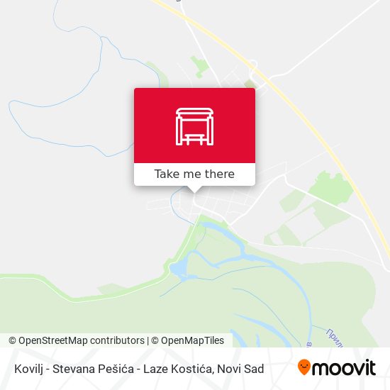 Kovilj - Stevana Pešića - Laze Kostića map