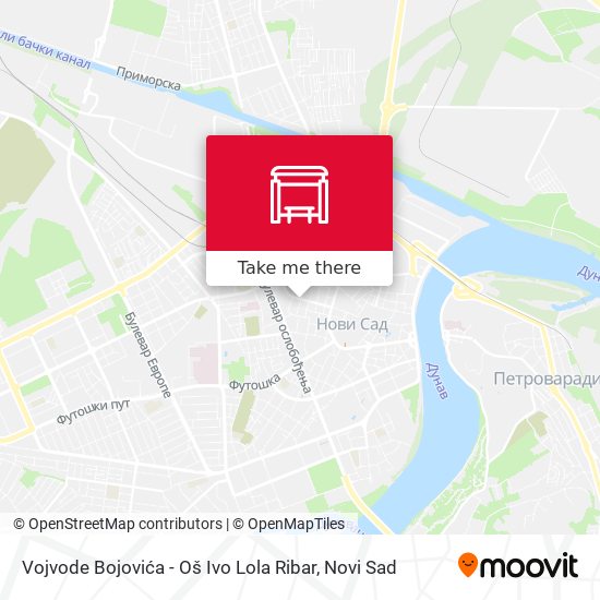 Vojvode Bojovića - Oš Ivo Lola Ribar map