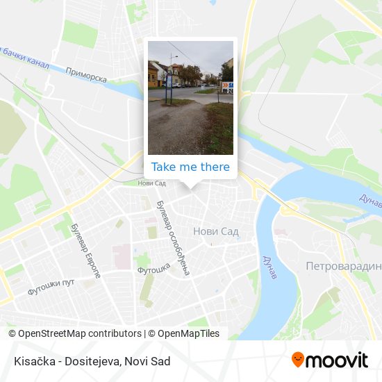 Kisačka - Dositejeva map
