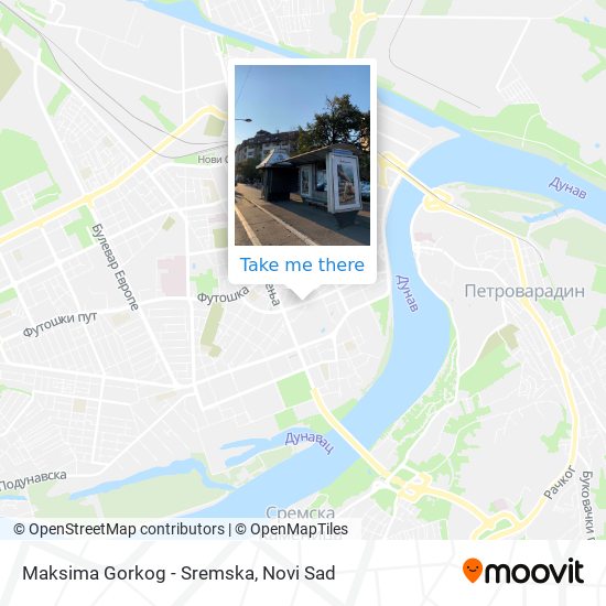 Maksima Gorkog - Sremska map