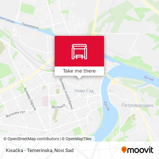 Kisačka - Temerinska map