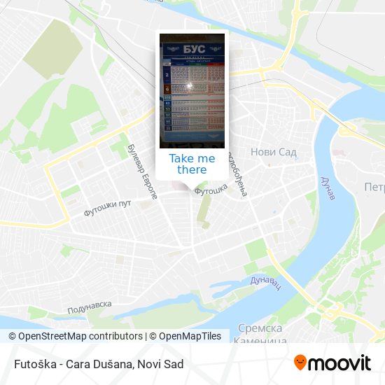 Futoška - Cara Dušana map