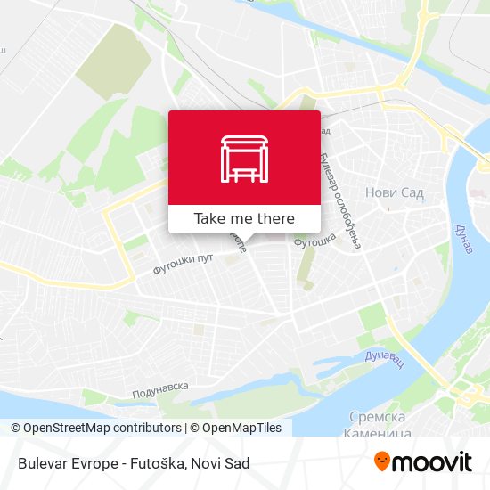 Bulevar Evrope - Futoška map