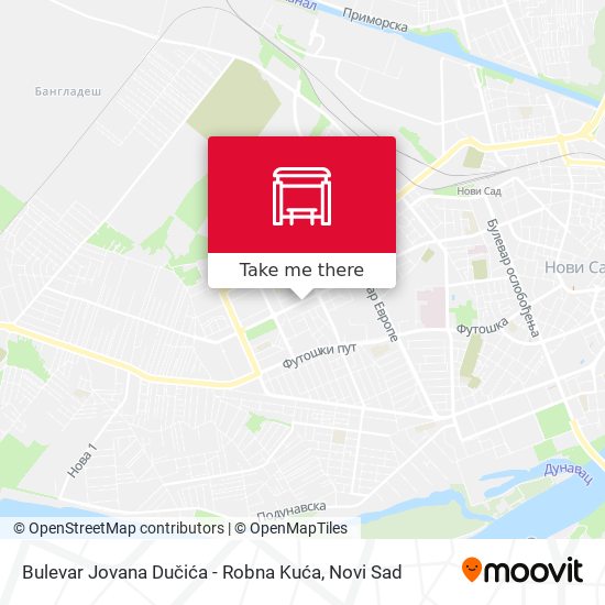 Bulevar Jovana Dučića - Robna Kuća map