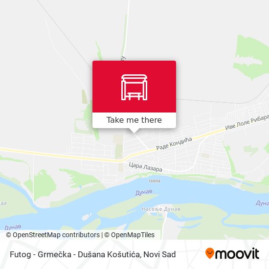 Futog - Grmečka - Dušana Košutića map