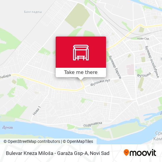 Bulevar Kneza Miloša - Garaža Gsp-A map