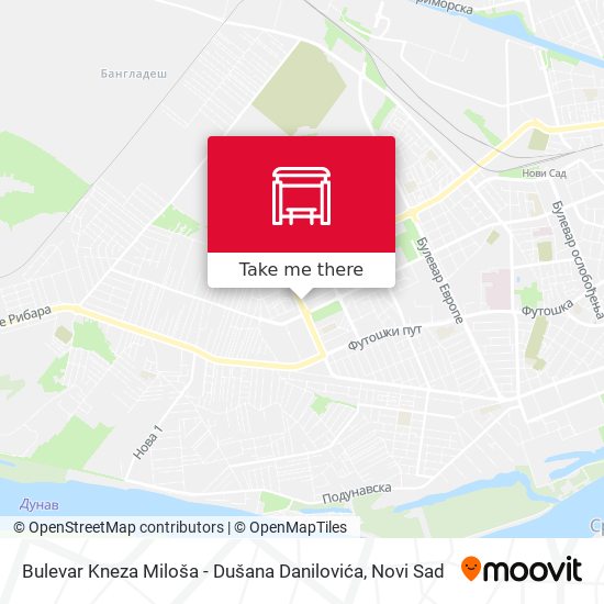 Bulevar Kneza Miloša - Dušana Danilovića map