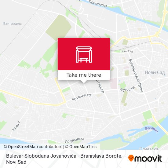 Bulevar Slobodana Jovanovića - Branislava Borote map