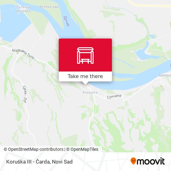 Koruška III - Čarda map
