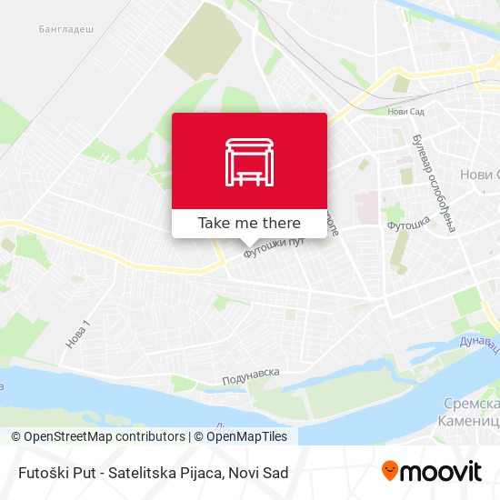Futoški Put - Satelitska Pijaca map