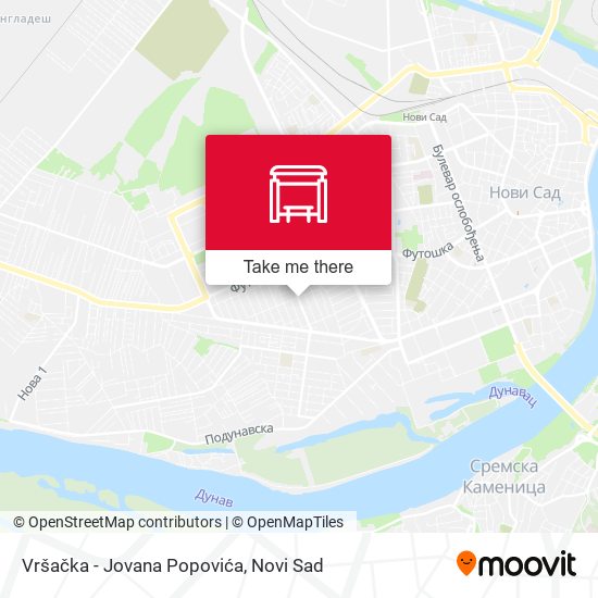 Vršačka - Jovana Popovića map