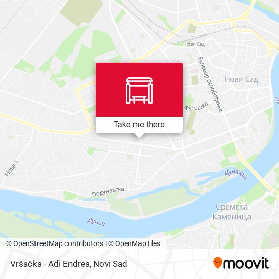 Vršačka - Adi Endrea map
