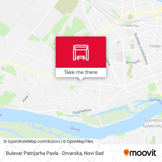 Bulevar Patrijarha Pavla - Drvarska map