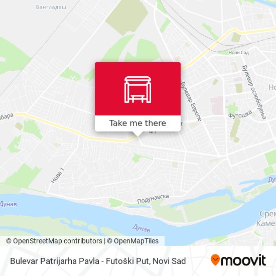 Bulevar Patrijarha Pavla - Futoški Put map