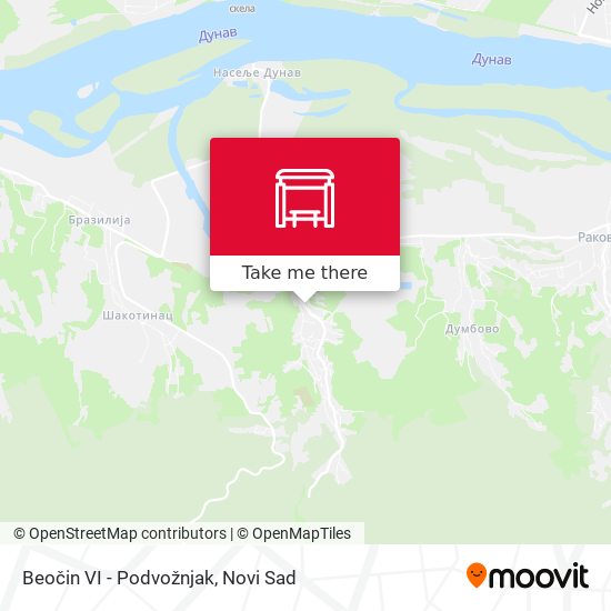 Beočin VI - Podvožnjak map