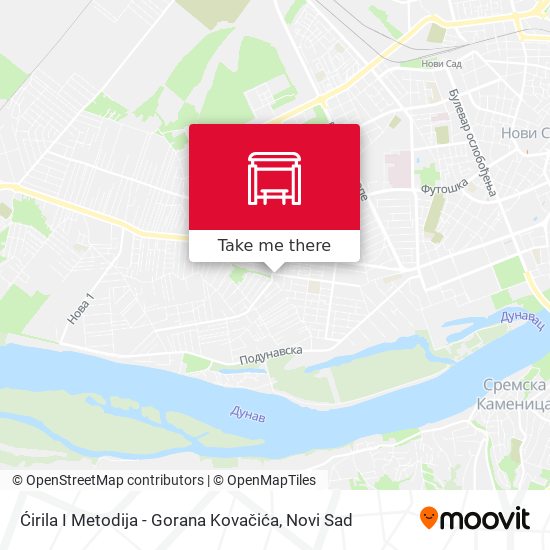 Ćirila I Metodija - Gorana Kovačića map
