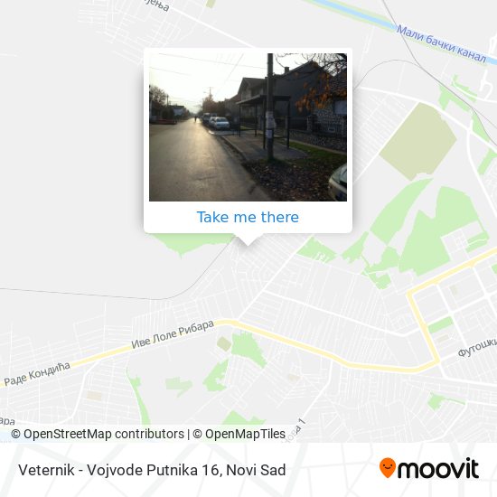 Veternik - Vojvode Putnika 16 map