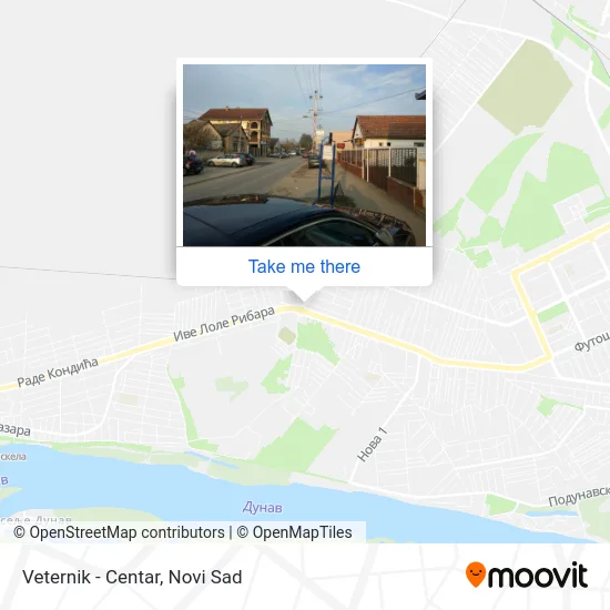 Veternik - Center map