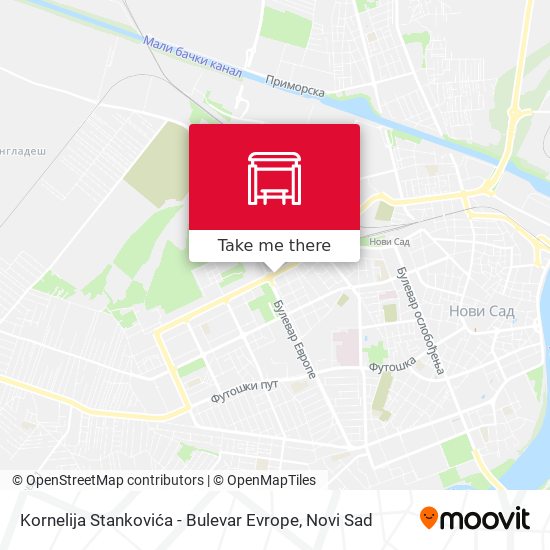 Kornelija Stankovića - Bulevar Evrope map