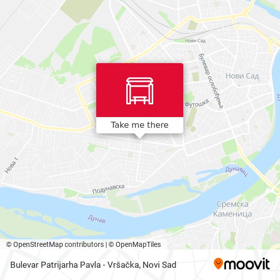 Bulevar Patrijarha Pavla - Vršačka map