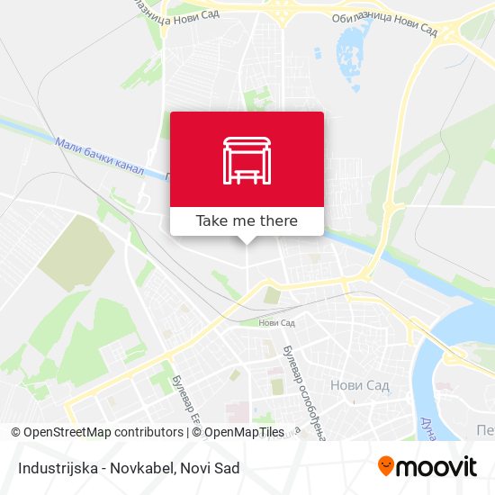 Industrijska - Novkabel map
