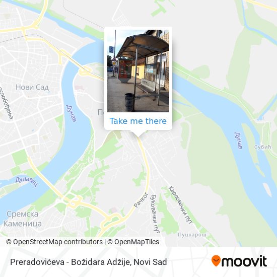 Preradovićeva - Božidara Adžije map