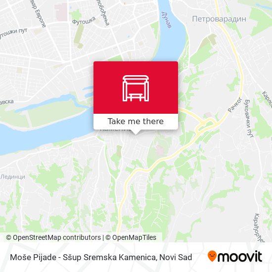 Moše Pijade - Sšup Sremska Kamenica map