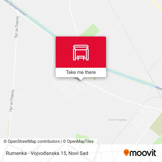 Rumenka - Vojvođanska 15 map