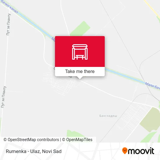 Rumenka - Entrance map