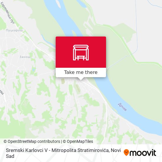 Sremski Karlovci V - Mitropolita Stratimirovića map