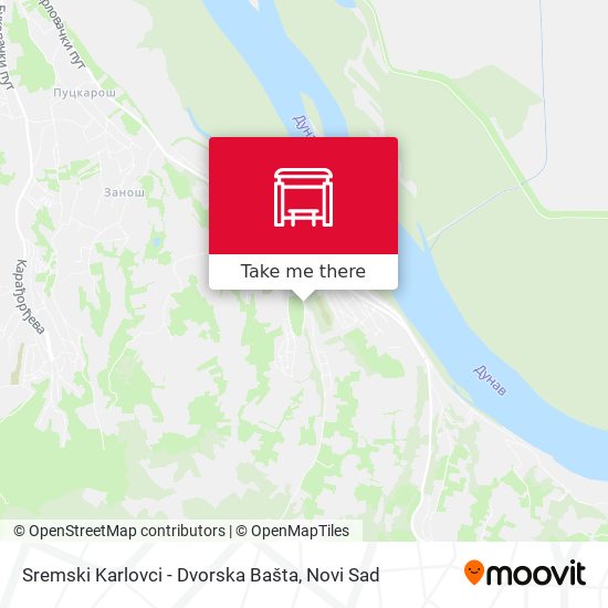 Sremski Karlovci - Dvorska Bašta map