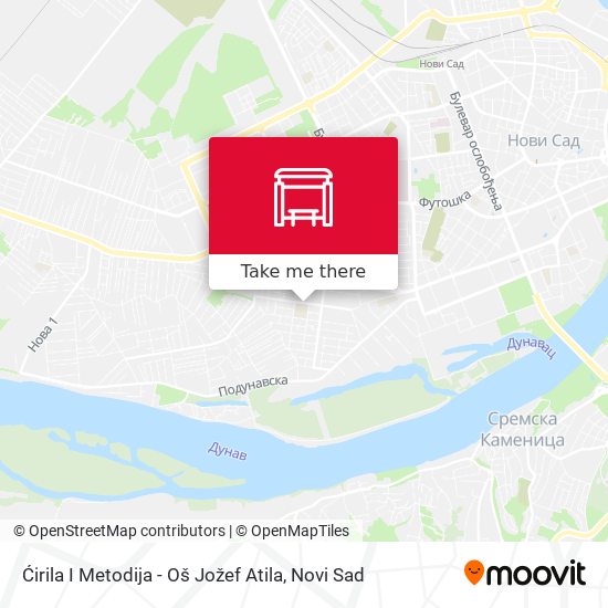Ćirila I Metodija - Oš Jožef Atila map