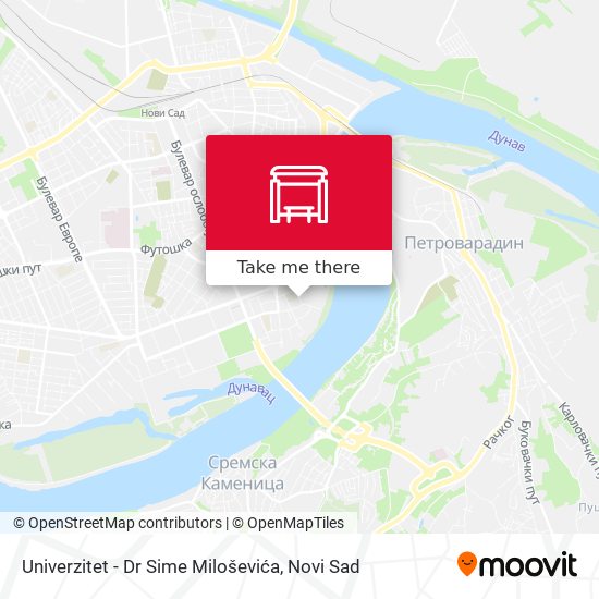 Univerzitet - Dr Sime Miloševića map