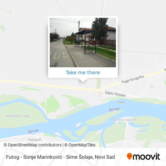 Futog - Sonje Marinković - Sime Šolaje map