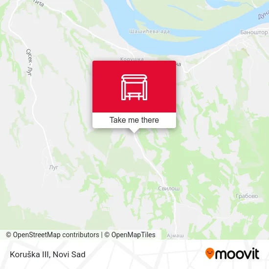 Koruška III map