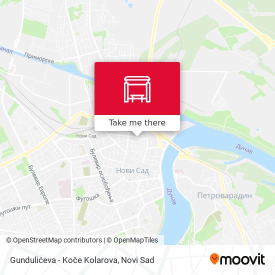 Gundulićeva - Koče Kolarova map