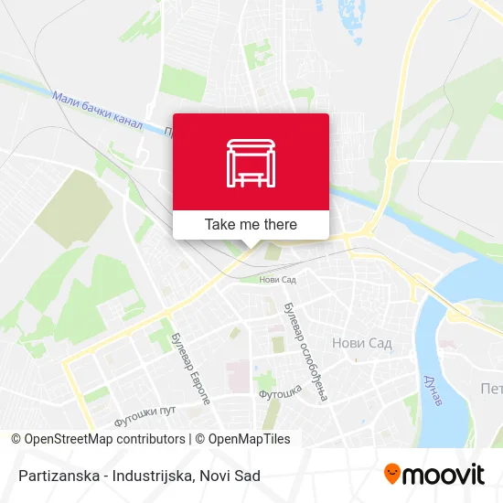 Partizanska - Industrial map