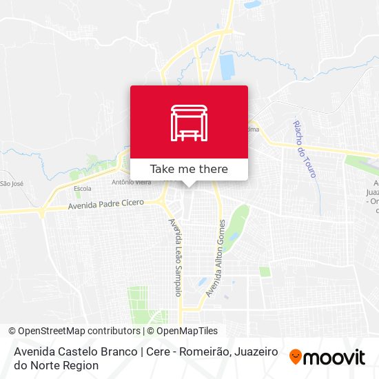 Avenida Castelo Branco | Cere - Romeirão map