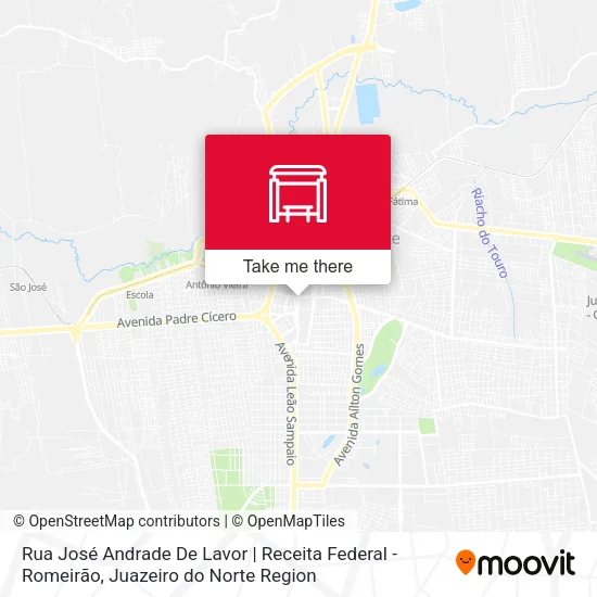 Rua José Andrade De Lavor | Receita Federal - Romeirão map