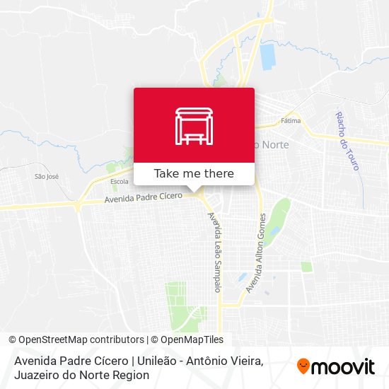 Avenida Padre Cícero | Unileão - Antônio Vieira map