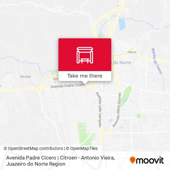 Mapa Avenida Padre Cícero | Citroen - Antonio Vieira